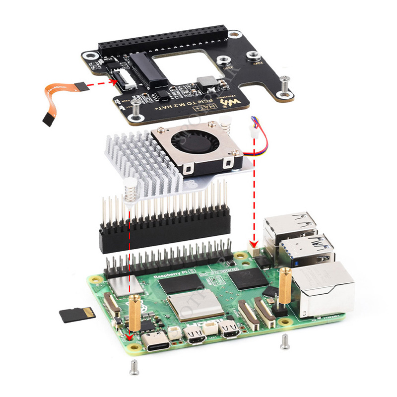 Raspberry Pi5 PCIe a M.2 NVMe  - Turing Pi 2 reseña y precio