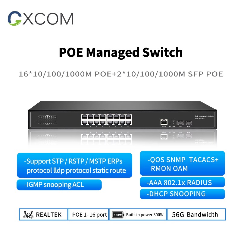 Switch PoE de 8, 16, 24, 48 pu - Managed Gigabit Poe Switch 8 Port 802.3At reseña y precio