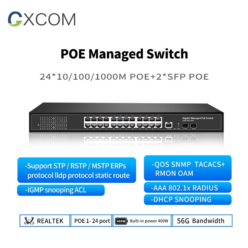 Switch PoE de 8, 16, 24, 48 pu - Managed Gigabit Poe Switch 8 Port 802.3At reseña y precio
