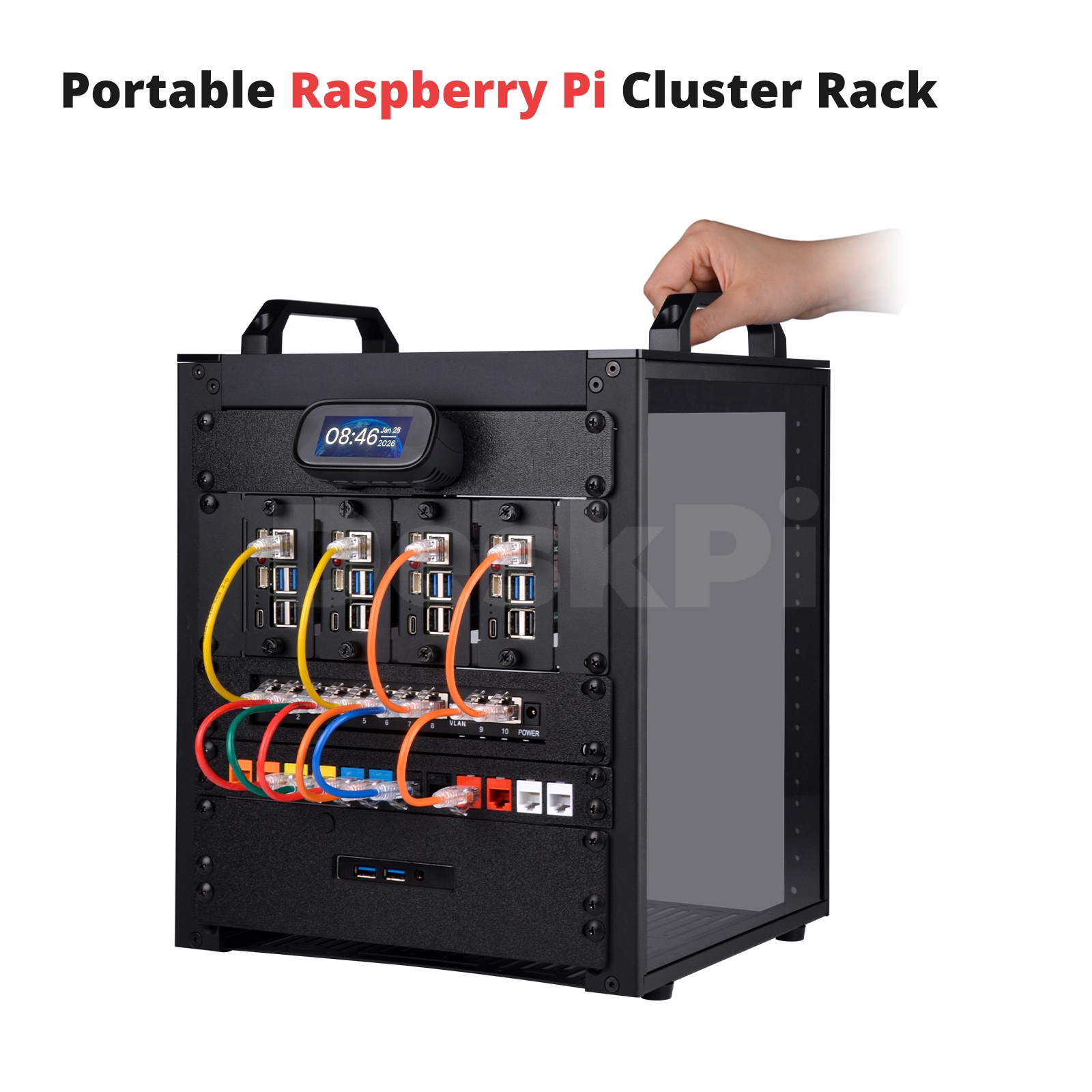 RackDesk RackMate T1/2 Plus, G - Deskpi Super6C reseña y precio